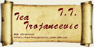 Tea Trojančević vizit kartica